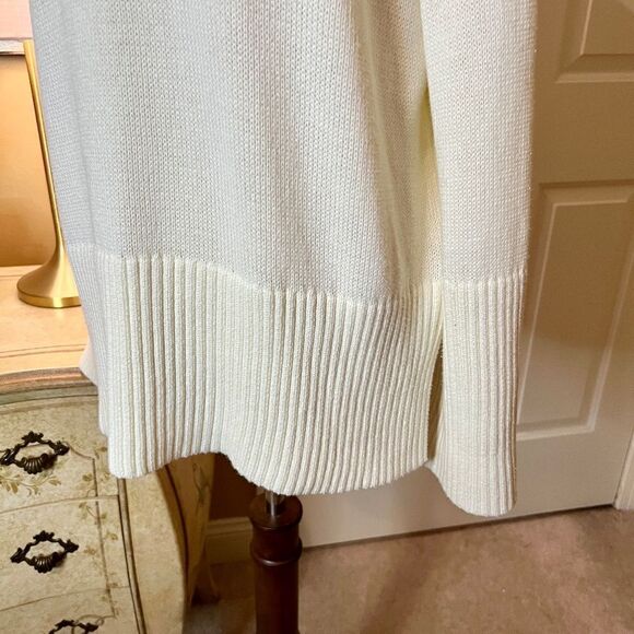 NWOT Free Assembly Oversize Funnel Neck Sweater Ivory Cream Size SMALL - Picture 10 of 11